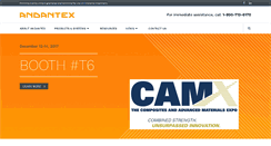 Desktop Screenshot of andantex.com