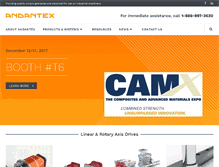 Tablet Screenshot of andantex.com